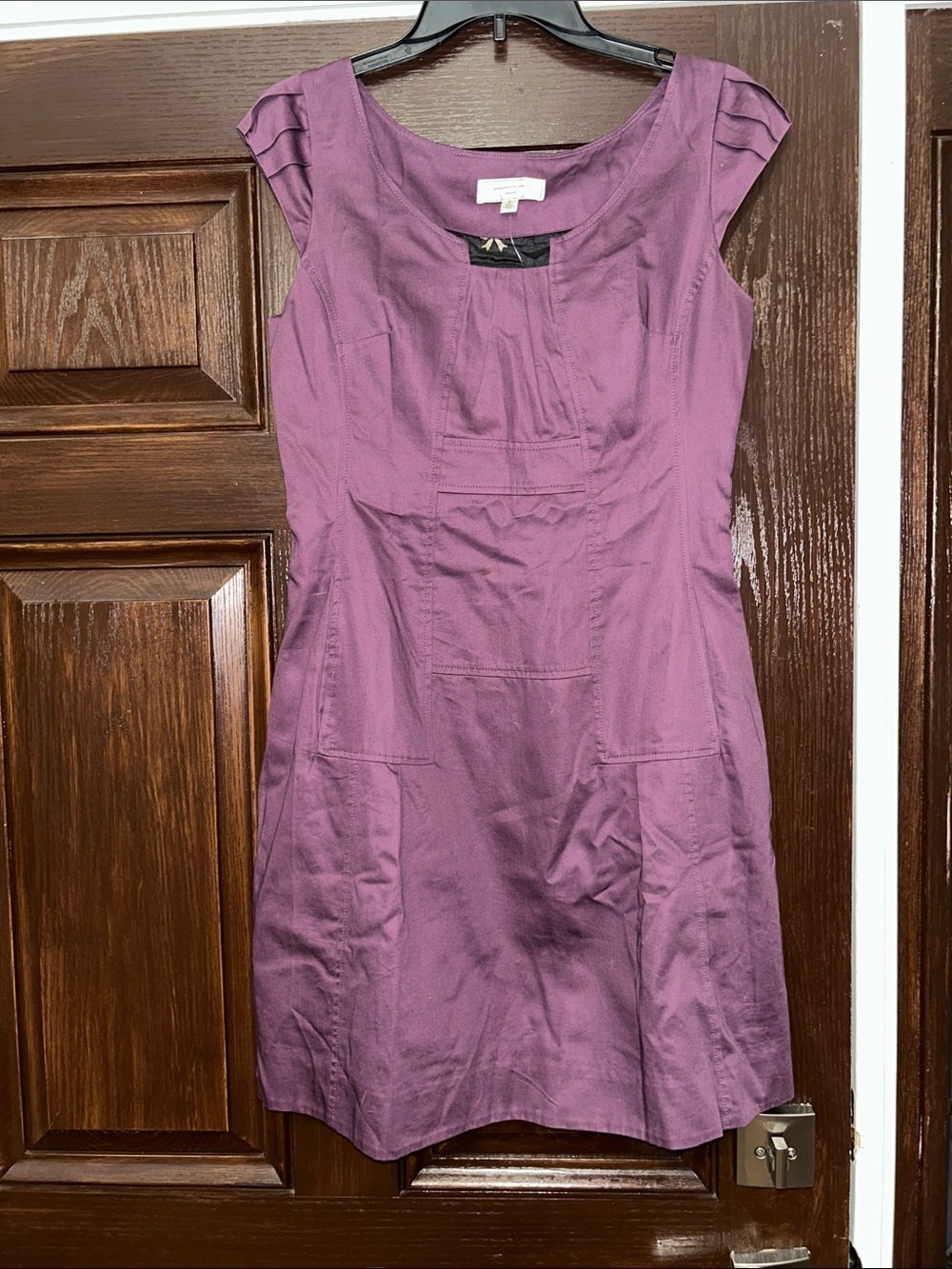 NWOT Moulinette Soeurs for Anthropologie Plum Sheath Dress Size 4 Z55
